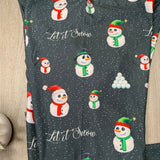 Let It Snow Snowmen Christmas Print Soft Leggings