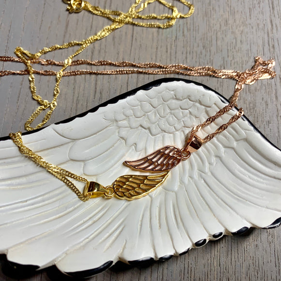 Gold Vermeil Angel Wing Necklace