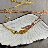 Gold Vermeil Angel Wing Necklace