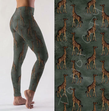 Giraffe Safari Print Leggings