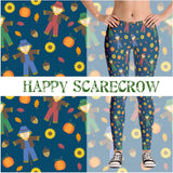 Happy Scarecrow Print Leggings