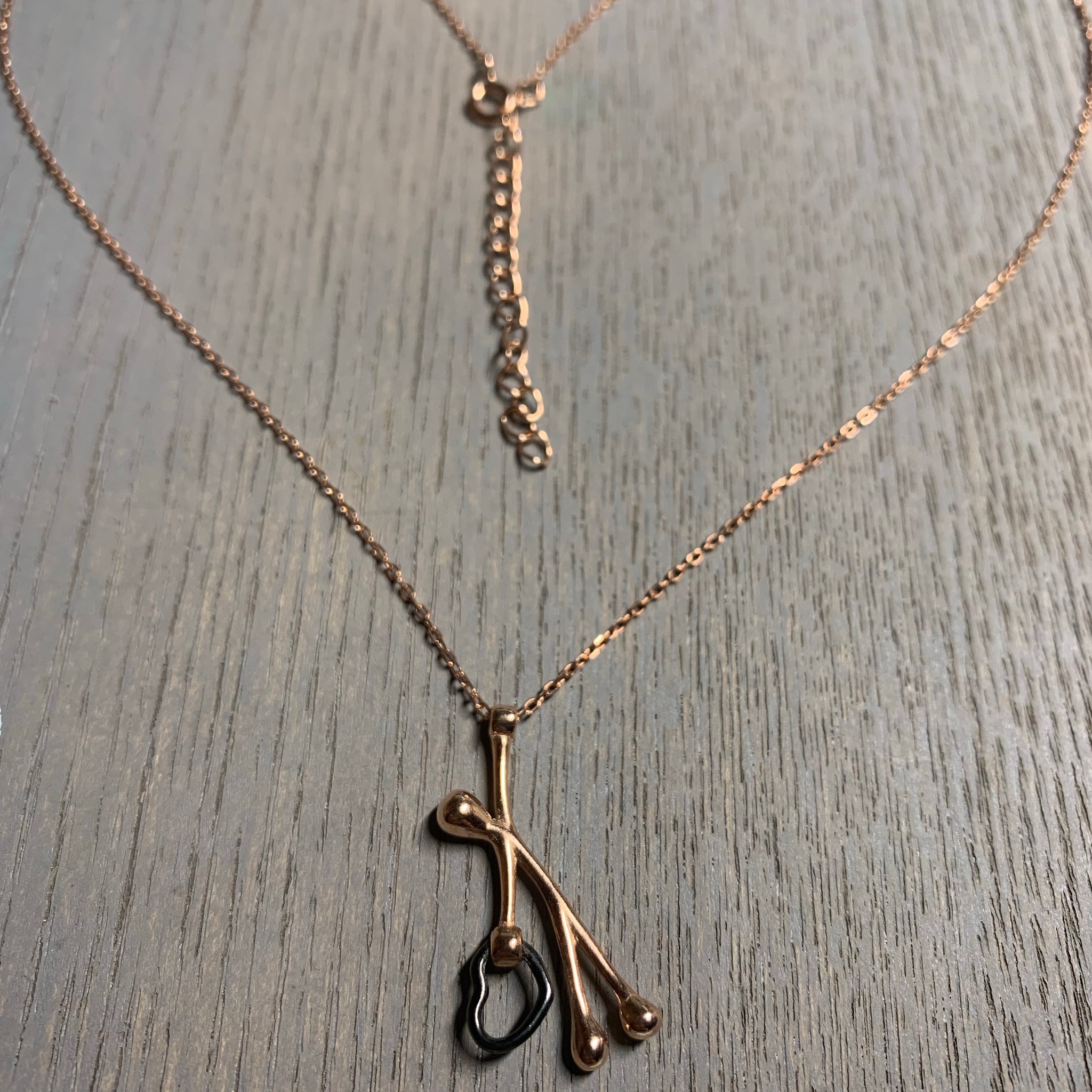 Holding On To Love Rose Gold Vermeil Necklace