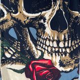 Sketched Rose Skull Soft Leggings