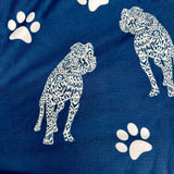 Pup & Paw Print Blue Soft Leggings