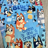 Pup in Blue Print Kids Joggers w/ Pockets