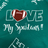 Love My Spartans Football Team Soft Leggings