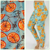 Orange Slices Bicycle Soft Leggings
