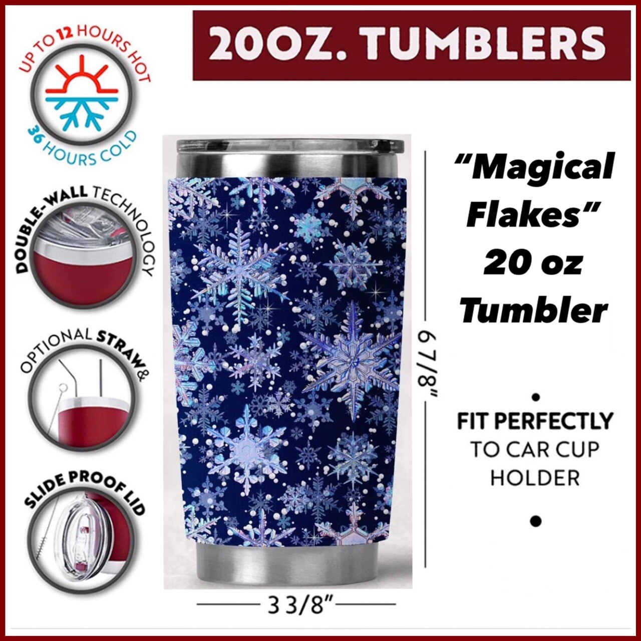 Pop Culture 20 oz Tumblers - Select Your Iconic Theme!