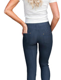 AMAZING Denim Leggings with Pockets - High Waist Jeggings - Tummy Control Shaping - MULTIPLE COLORS