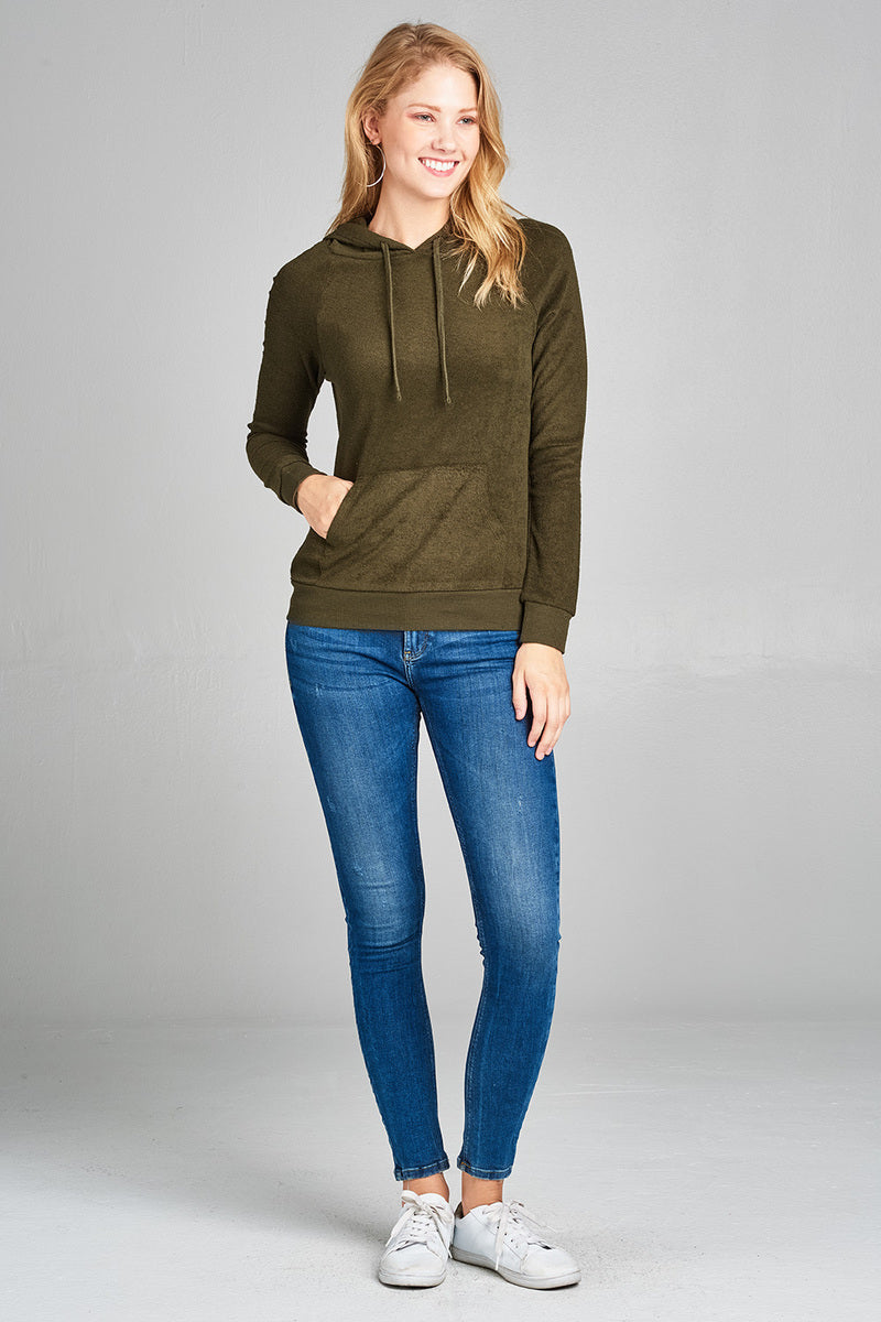 Kangaroo Pocket Hoodie Top