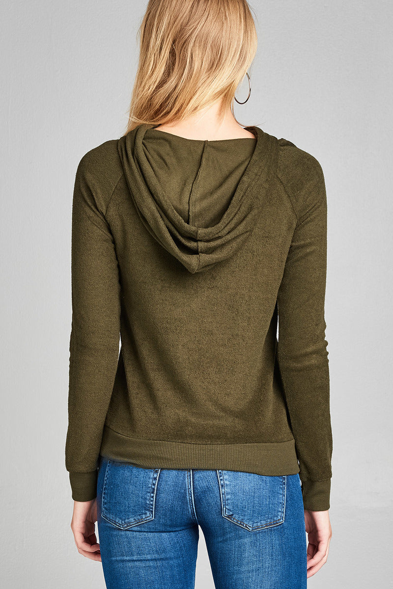 Kangaroo Pocket Hoodie Top