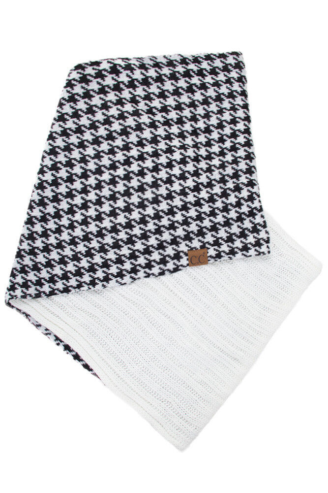 Houndstooth C.C. Beanie Knitted Hat