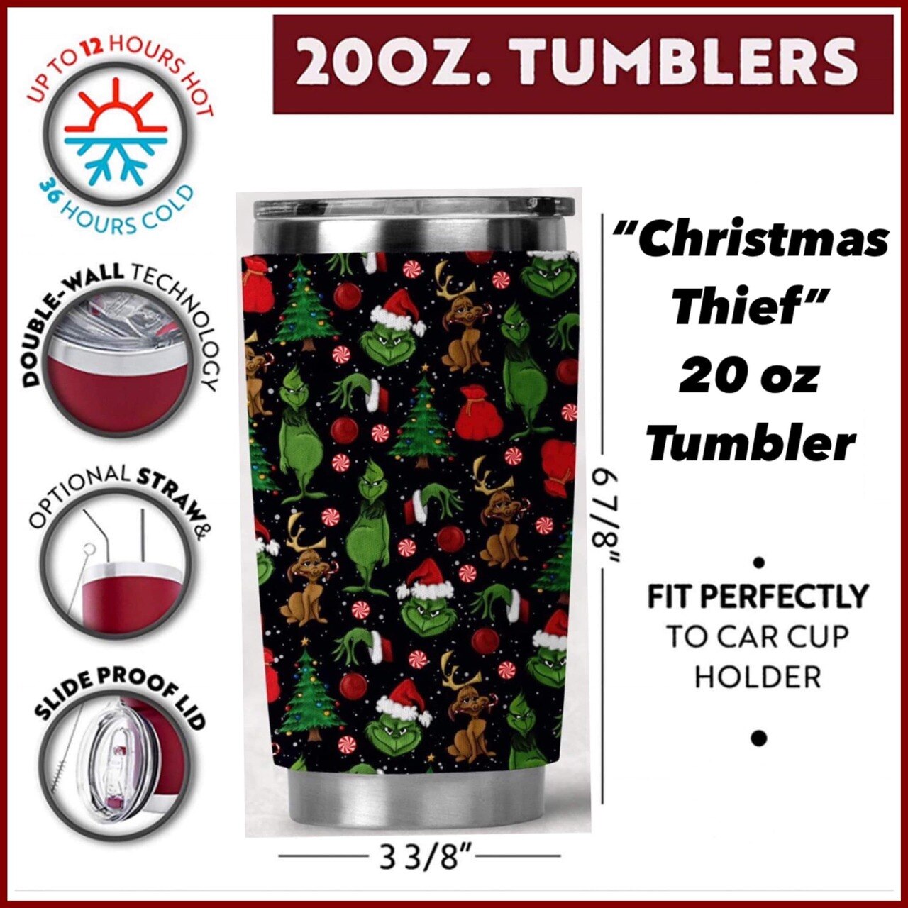 Pop Culture 20 oz Tumblers - Select Your Iconic Theme!