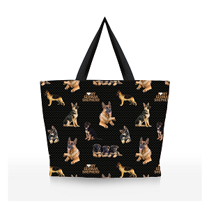 German Shepherd Print Tote Bag