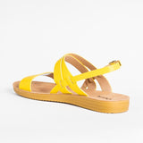 Yellow Criss Cross Sandals