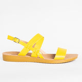Yellow Criss Cross Sandals