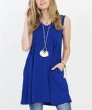Sleeveless Pocket Tunic w/ Pockets